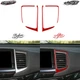 Red Carbon Fiber Central Air Vent Outlet Frame Trim For Honda Ridgeline Pilot