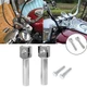 Chrome Motorcycle 7/8''Handlebar Risers Clamps Handle Bar Mount For Harley Honda
