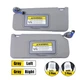 Gray Pair Sun Visor w/ Light & Mirror For Honda Accord 2008-2012 Left & Right