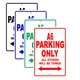 A6 Audi Car Reserved Parking Only All Others Towed Garage Aluminum Metal Sign
