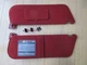 Ford 1987 to 1996 F Series Truck  Bronco Sun Visors Set Left Right Red Cloth