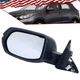 Fits 2016-18 Honda HR-V EX EX-L LX Black Driver Side Power Adjust Mirror Heated