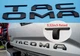 3D Raised Tailgate Insert Letters fits 2016-2021 Toyota Tacoma Matte Black