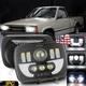 130W 7x6" 5x7 LED Headlight Halo Bulb For Mazda Pickup B2000 B2200 B2600 1986-93