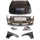 for 2024- 26 Ford Mustang GT front bumper cover grille hood fender Shadow Black
