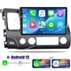 64GB Android 13 For Honda Civic 2006-2011 CarPlay 10.1"Car Stereo Radio GPS WIFI
