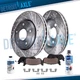 5-Lug Front for 2005 - 2015 Toyota Tacoma Drilled Rotors & Ceramic Brake Pads