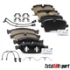 8x Ceramic Brake Pads w/ Hardware for Audi A6 A6 Quattro A7 Quattro Front & Rear