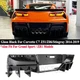 For Corvette C7 Z06/Stingray 2014-2019 Glossy Black Big Fin Rear Bumper Diffuser
