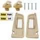 Pair Sun Visor W/Clips Beige For 2006-08 Honda Civic Visors Left & Right Set