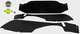 1958 Buick Limited 4 Door Sedan Trunk Boards Black 3 Pcs