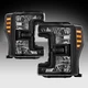 For 2017 2018 2019 Ford F250 F350 F450 F550 Super Duty Black Headlights Pair
