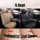 Fits Toyota RAV4 Front+Rear Car Seat Covers 5-Seats Protector Leather Full Set