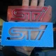 Subaru Genuine OEM  Rear Trunk Red Nameplate Emblem Badge GRB2009-2014  WRX STI