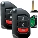 2 For 2018-2022 Jeep Wrangler Smart keyless Remote Key Fob OHT1130261 68416782AA