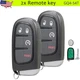 2 For 2013 2014 2015 2016 2017 2018 Dodge Ram 1500 2500 3500 Prox Remote Key Fob