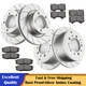 For 2016-2021 Toyota Tundra Sequoia LX570 Front Rear Drilled Rotors Brakes Pads