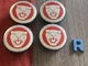 #R 4) 10-23 Jaguar X351 XJ XE F-Pace F-Type I-Pace RED Center Cap 8W9M-1A096-AC