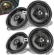 For 2007-2018 Jeep Wrangler JK JKU 2/4-Door Mopar Kicker Speaker Upgrade (4PCS)