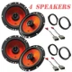 JBL 400W 6.5" Speakers Front & Rear for 2008-2022 Honda Accord & 2006-2021 Civic