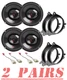 JBL Stage3637F 3-Way Front & Rear Door Speakers Install Kit for Select Toyota