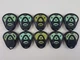 ORIGINAL LOT OF 10 AVITAL REMOTE START FOB LED-GREEN PHOSPHOURUS BUTTON USA BULK
