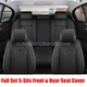 For Toyota C-HR Perforated Leather Seat Covers Full Set 5PCS Protector Pad BLK