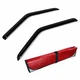 Window Visor Smoke + Red Sun Shade 3pcs For Scion Scion FR-S 2013-2016 Tape-On