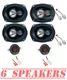 Cerwin Vega XED693 350W 6x9 Speakers Front-Rear +Dash for 2005-2007 Chrysler 300