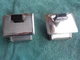 NOS CHROME ASH TRAYS vintage GM MOPAR FORD AMC PAIR 50'S 60'S DODGE HOT RAT ROD