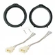 6.5"IN Car Front Door Speaker Adapter Plates & Harness For Honda Civic 2006-2011