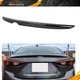 Trunk Spoiler For 2014-2019 Mazda 3 Sedan Lip-Type Primed Black ABS