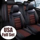 For Toyota RAV4 Front & Rear Car Seat Cover PU Leather Protector Cushion 5-Seats