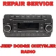 2007 - 2017 Jeep Dodge Chrysler Radio RES Mail-in REPAIR SERVICE
