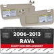 Sun Visor Set, Left and Right for 2010-2012 Toyota RAV4 - Beige with Mirror -...