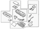 Genuine Nissan Console Assembly 96910-5MP3B