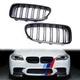 For BMW 5 Series 2011-2016 F10 F11 4Door Glossy Black Front Grille Grill Kidney