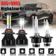 For Toyota Sienna 2004-2010 LED HID Headlight High Low Bulbs Combo Kit 9005+D2S