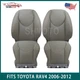 2006-2012 Fits Toyota RAV4 Front Left Right Ash Gray Perf Leather Seat Covers