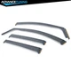 Fits 21-25 Volkswagen ID.4 Smoke Acrylic In Channel Window Visors Rain Sun Guard