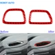 For Honda Ridgeline Passport Pilot Red Carbon Fiber Dashboard Air Vent Outlet