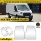 Fit Ford 2015-2022 Transit Left & Right W/ Heated Spotter Mirror Glass 1/2/4pcs