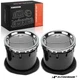 A-Premium New 2x Chrome Silver AC Heater Air Vent HVAC Vent Duct for Ford F-150