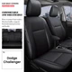 For Dodge Challenge 2015-2023 Full Set Car Seat Covers Front+Rear Cushion Black