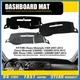 Dashboard Cover Mat Black Gray Fit 2007-2013 GMC Sierra 1500 2500HD 3500HD PU