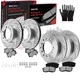 For 2003-2009 Toyota 4Runner Front Rear DRILLED Rotors + Ceramic Brake Pads