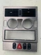 MERCEDES SLK R170 1996 - 2004 CENTRE VENTS ALUMINUM CONSOLE TRIM 1706802836