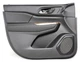 84143781 OEM GMC Acadia Front Left Driver Side Door Inner Trim Panel - Black