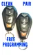 LOT OF 2 VIPER DEI KEYLESS ALARM REMOTE START FOB CLICKER EZSDEI7141 RPN 7145V