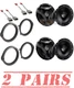 JVC 300W Front/Rear Speakers + Kits For 2008-2022 Honda Accord & 2006-2021 Civic